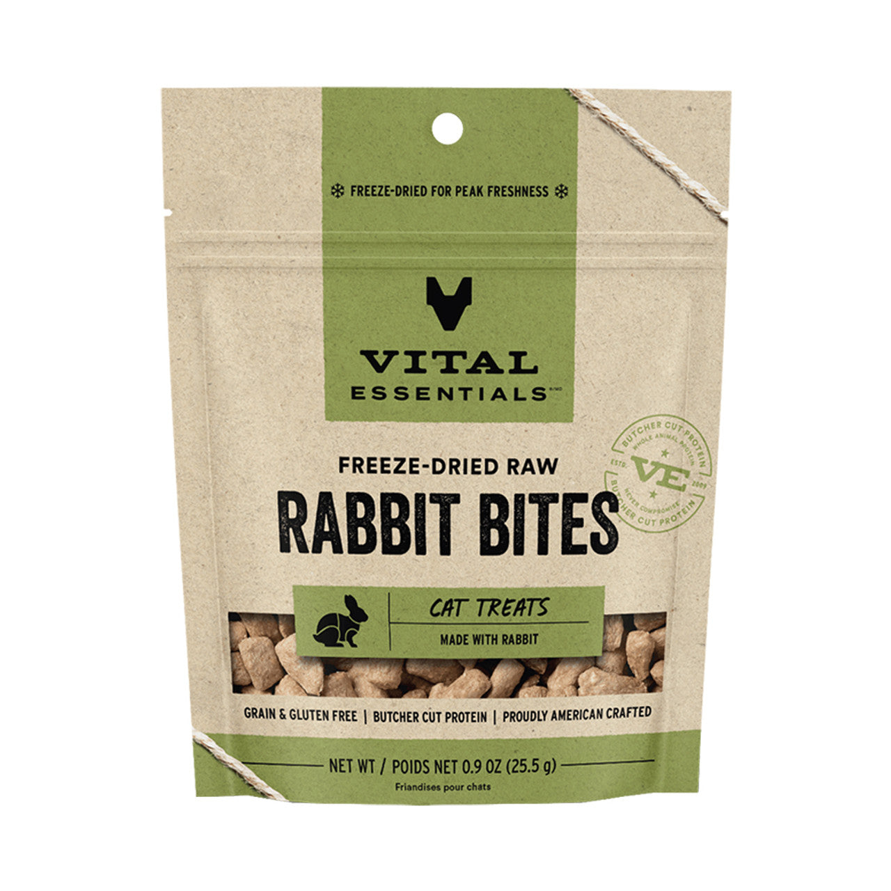 Vital Essentials Freeze-Dried Rabbit Bites - Treats for Cats