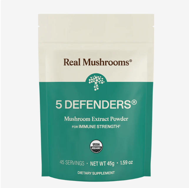 Real Mushrooms | 5 Defenders™ Mushroom Complex Powder - 45g