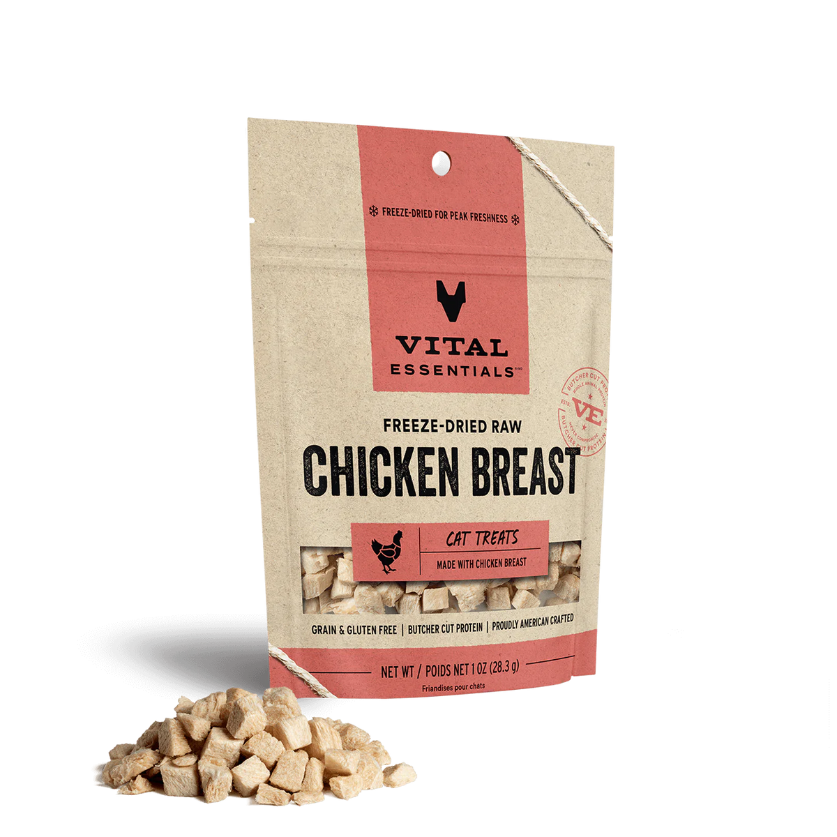 Vital Essentials Freeze-Dried Chicken Breast - Treats for Cats