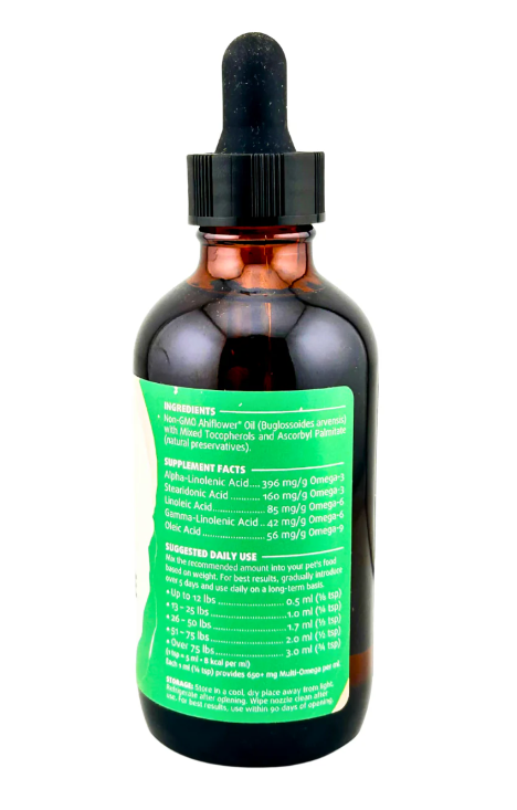 Woof Creek | Omega Balance Plant-Based Ahiflower® Oil 4 oz, for Dogs