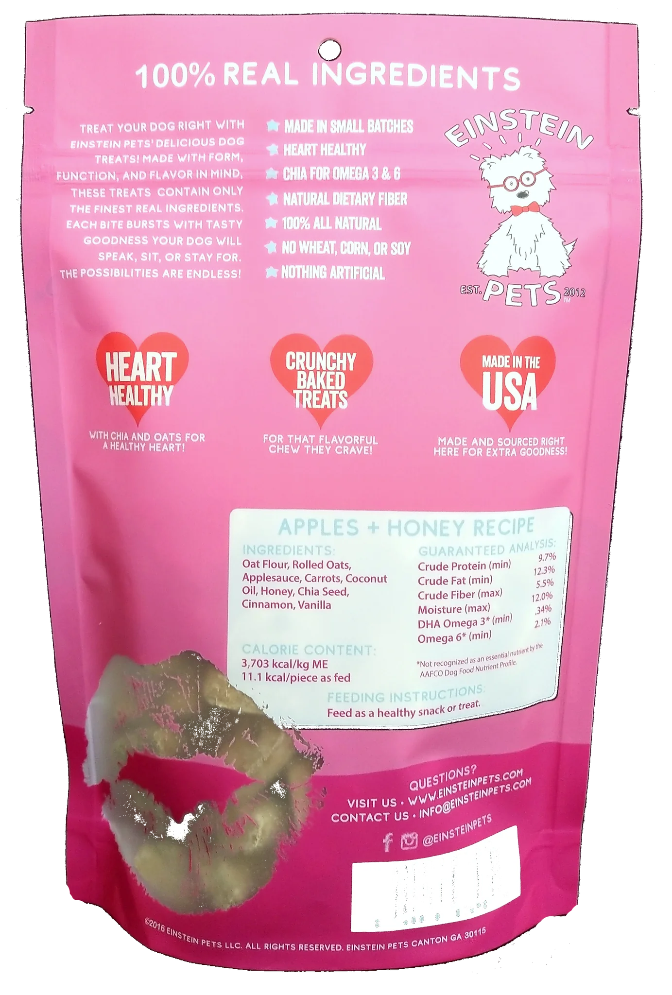 Wonder Bark All-Natural Dog Treats | Mommy's Kisses - 6oz