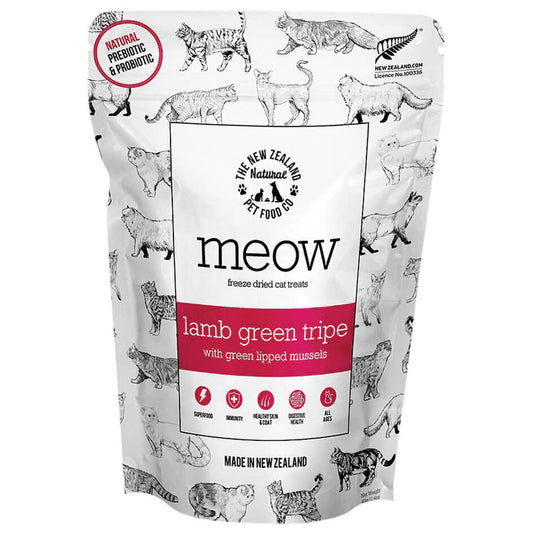 MEOW Lamb Green Tripe With Green Lipped Mussel Freeze-Dried Cat Treat