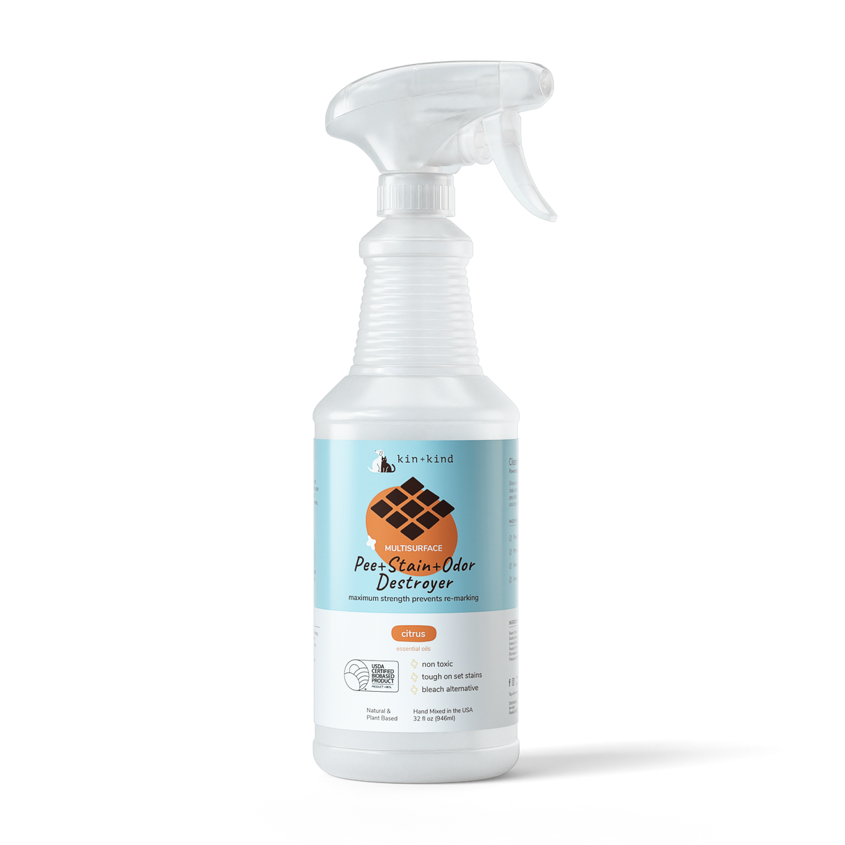 kin+kind PEE+STAIN+ODOR DESTROYER (Multi-Surface) - Citrus