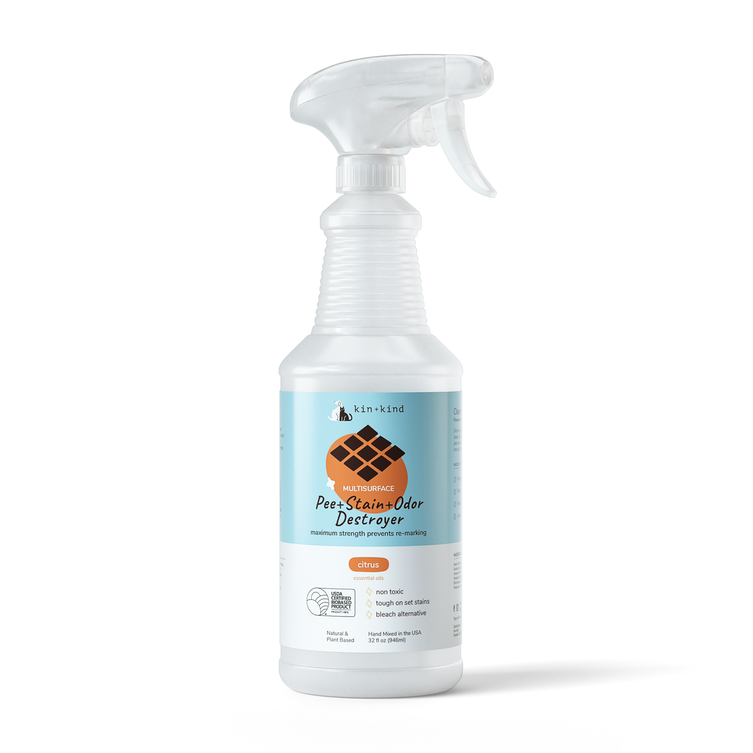 kin+kind PEE+STAIN+ODOR DESTROYER (Multi-Surface) - Citrus
