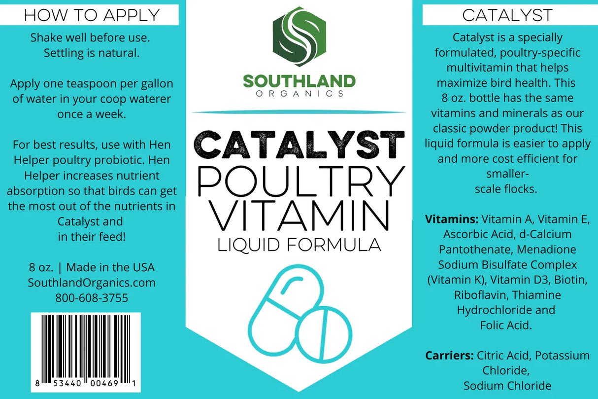 Southland Organics | Catalyst Poultry Vitamin Liquid Formula - 8oz