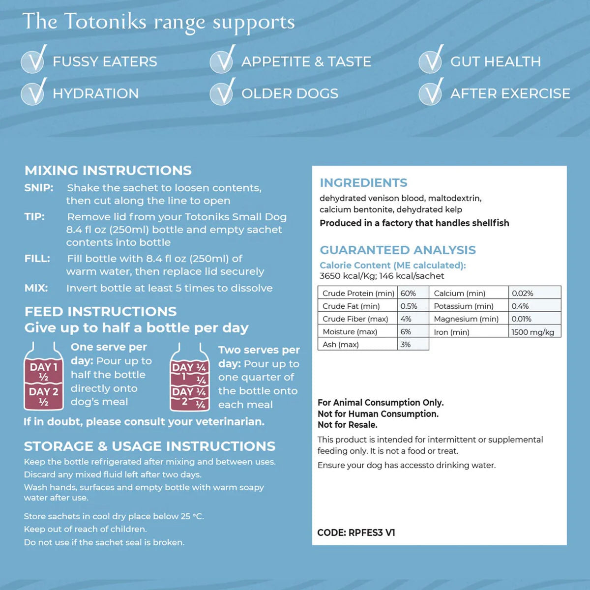 Totoniks | Fussy Eater & Hydration Topper