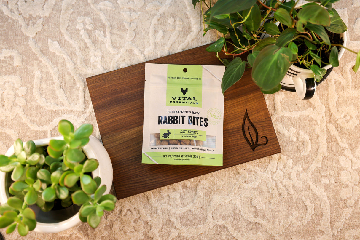 Vital Essentials Freeze-Dried Rabbit Bites - Treats for Cats