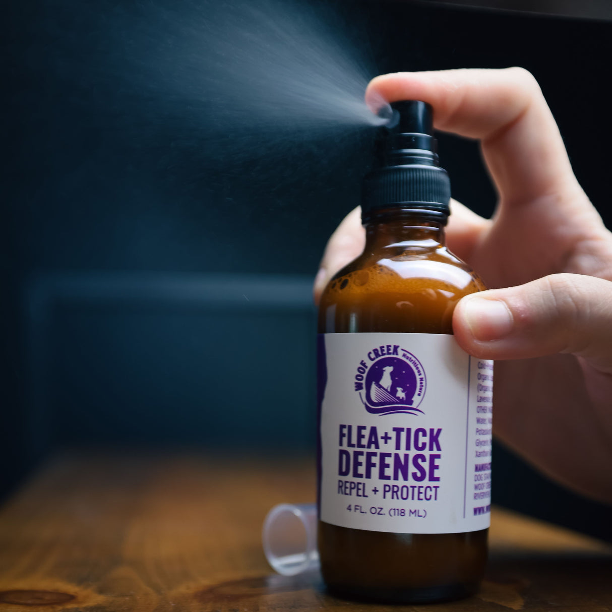 Woof Creek | Flea + Tick Defense Spray for Dogs + Cats