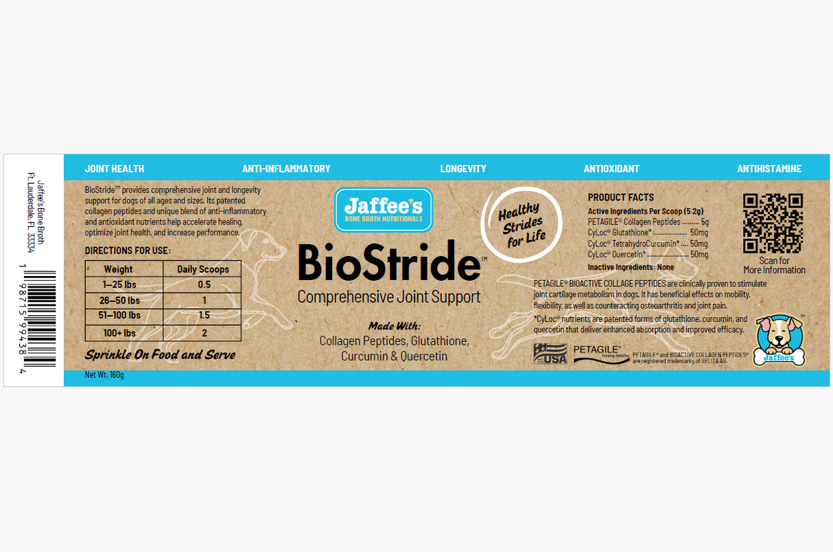 Jaffee's Bone Broth | BioStride Joint Powder