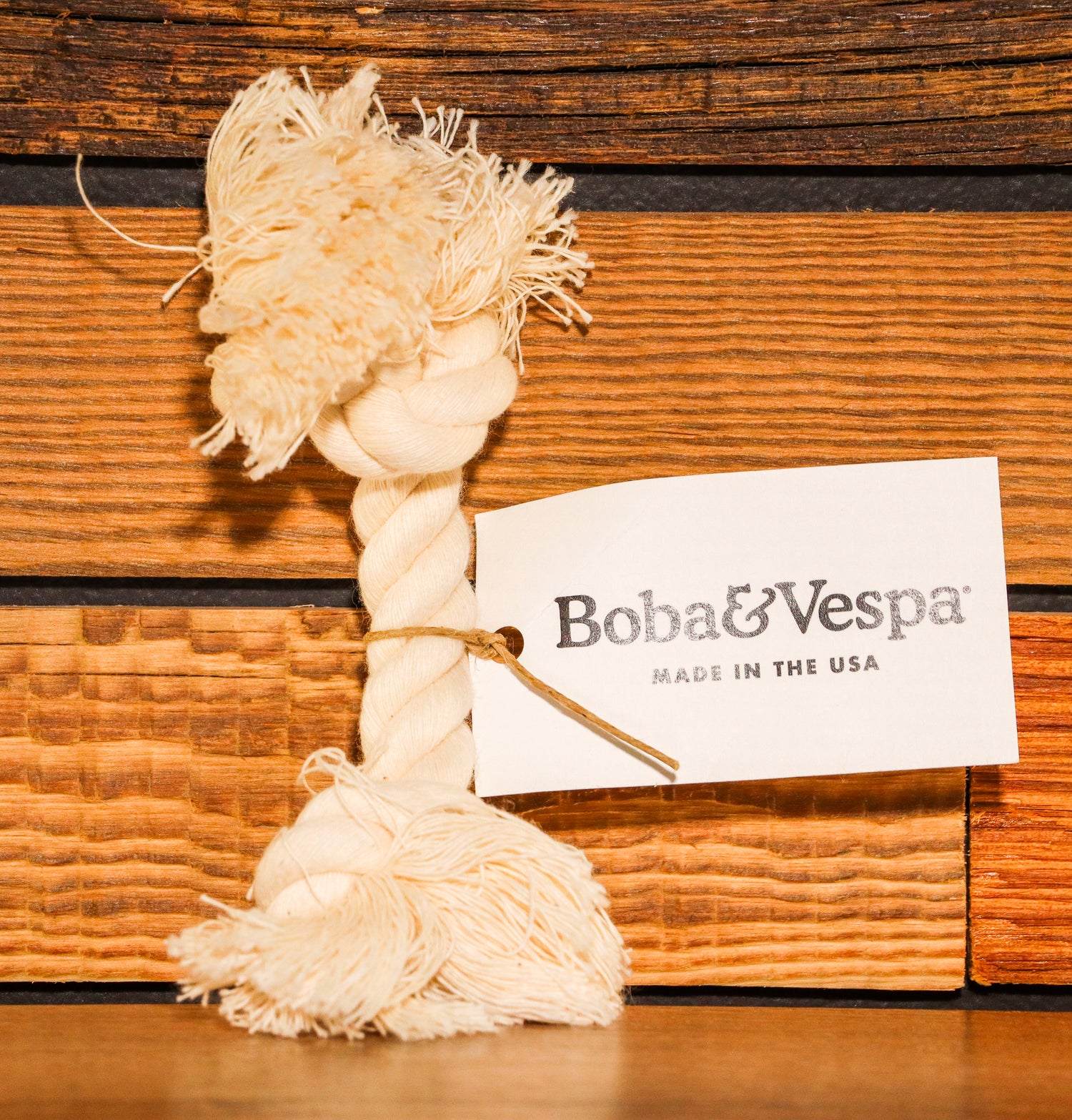 Boba & Vespa | 100% Organic Cotton Rope Dog Toys (USA Made)