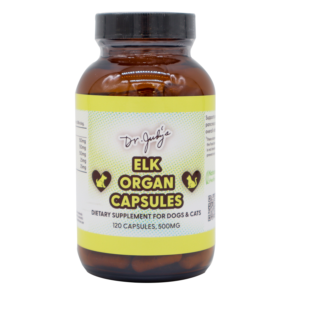 Dr. Judy's Elk Organ Capsules for Pets - 120 Count