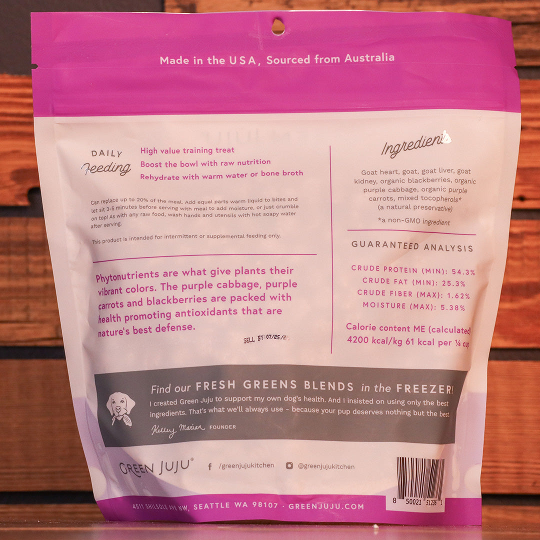 Green Juju | Goat Purple - Freeze Dried Bites