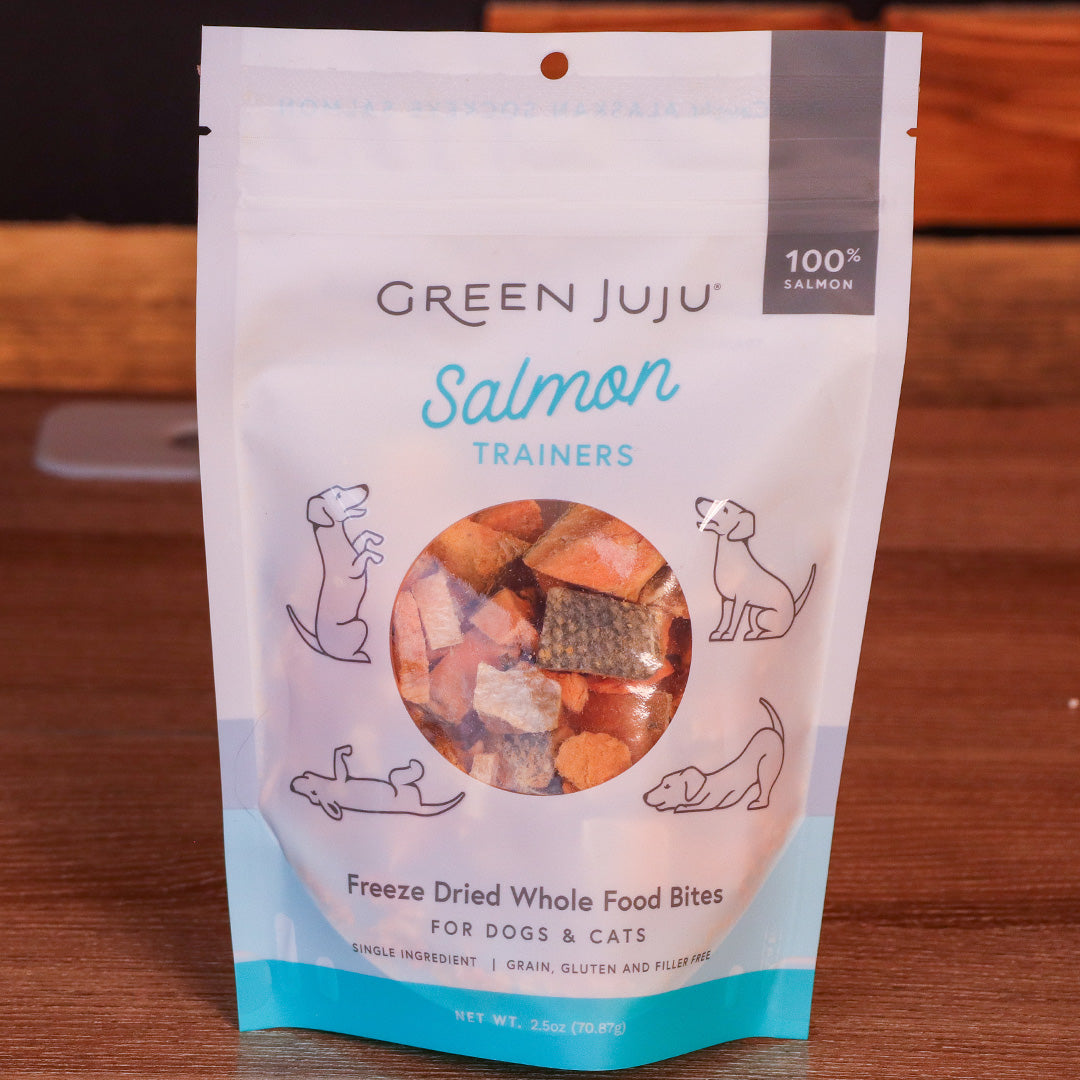 Green Juju Salmon Trainers - Freeze Dried Training Treats