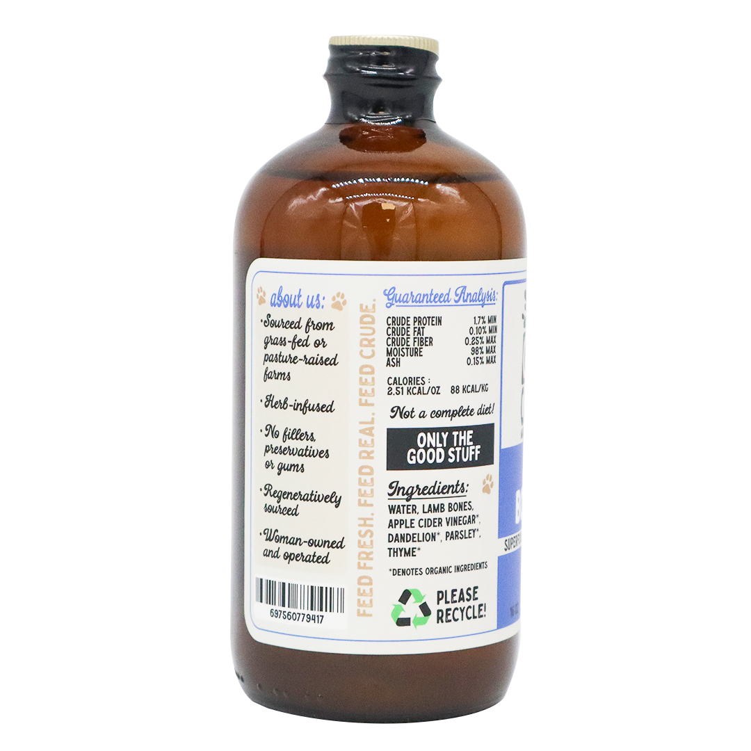 Crude Carnivore | Lamb Bone Broth - 16oz