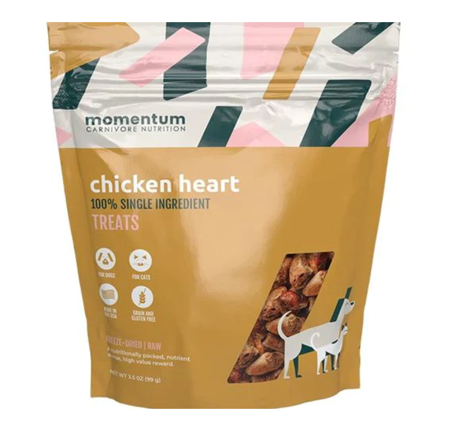 Momentum Chicken Heart Treats - 3.5oz