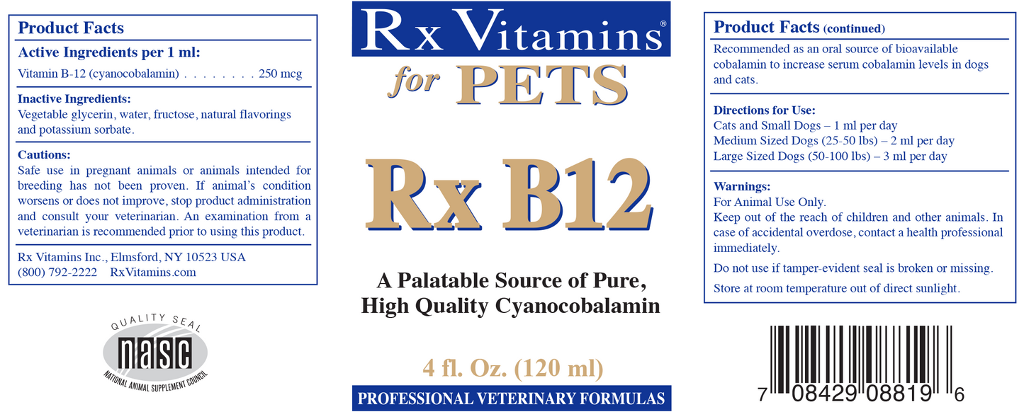 Rx Vitamins B-12 Liquid