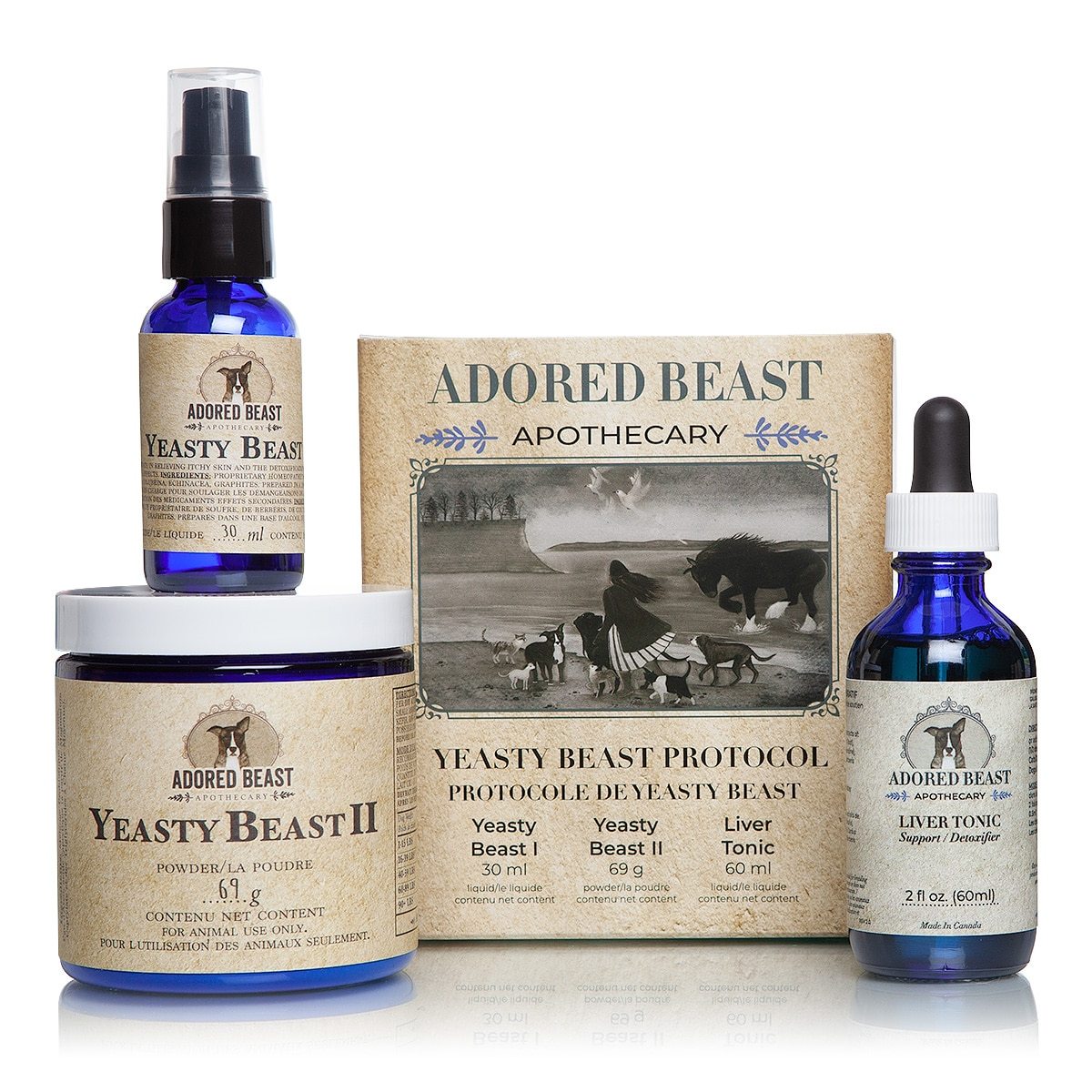 Adored Beast Apothecary Yeasty Beast Protocol - 3 product kit