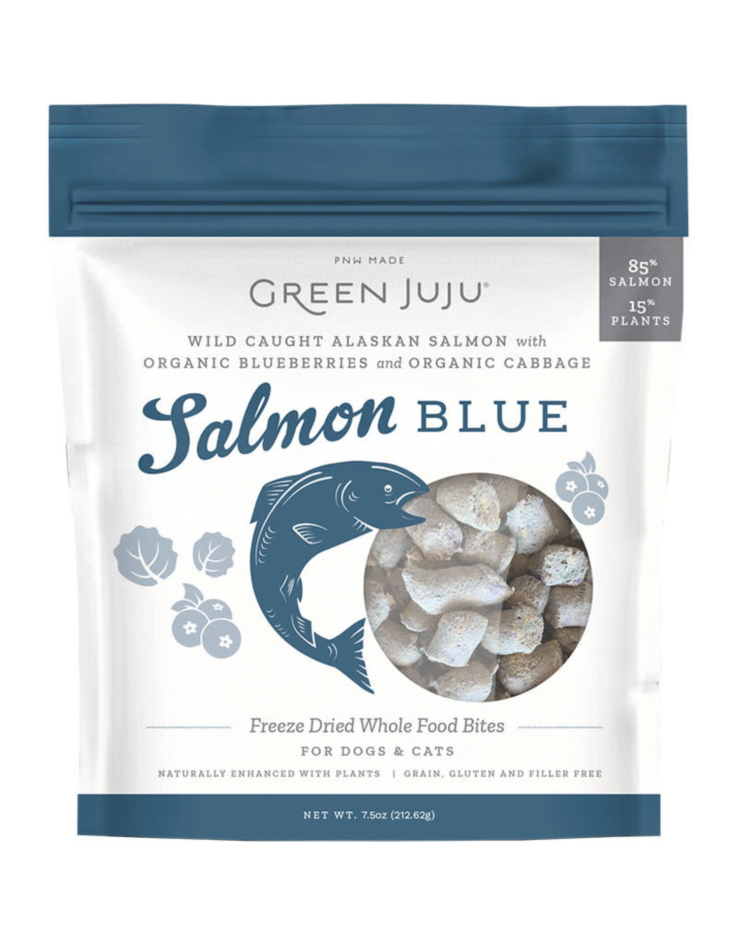 Green Juju Salmon Blue - Freeze Dried Bites