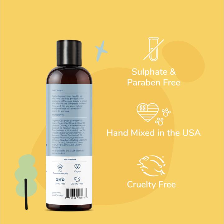 kin+kind Itchy Dog Shampoo (Tea Tree+Grapefruit)