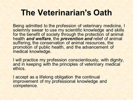 Veterinarian's Oath