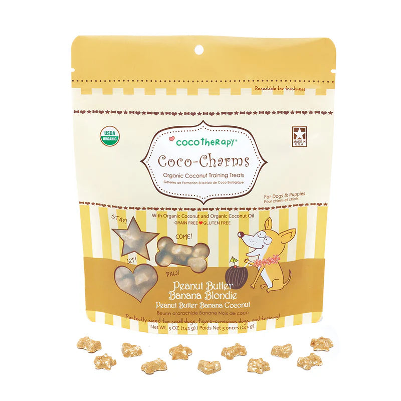 CocoTherapy | Coco-Charms Training Treats - Peanut Butter Banana Blondie