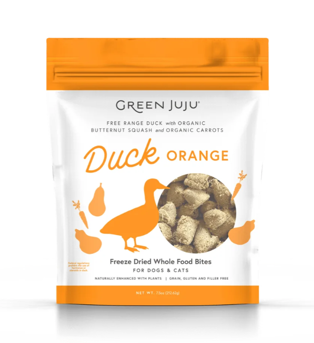 Green Juju Duck Orange - Freeze Dried Bites