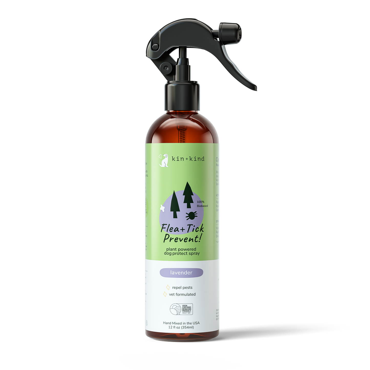 Kin+Kind Flea/Tick Repel Spray for Dogs Only | Lavender