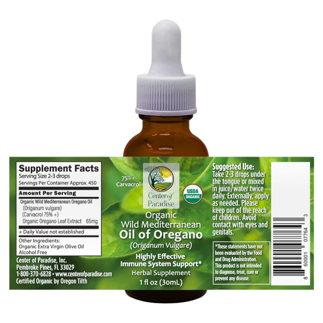 Center of Paradise | Organic Oil of Oregano - 30ml