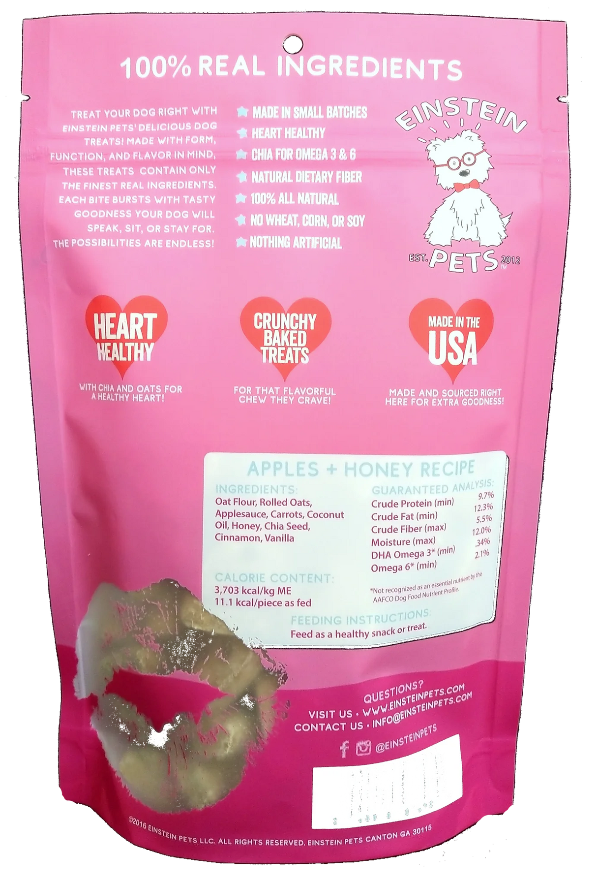 Wonder Bark All-Natural Dog Treats | Mommy's Kisses - 6oz