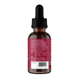 A brown glass dropper bottle labeled “Animal Essentials | Nettle Herbal Tonic - 2oz” features a red label with dosage instructions and product facts for an alcohol-free pet supplement. The black dropper cap allows for precise measurement, and the clear dosing guide offers weight-based instructions, making it an excellent choice for allergy support in pets.