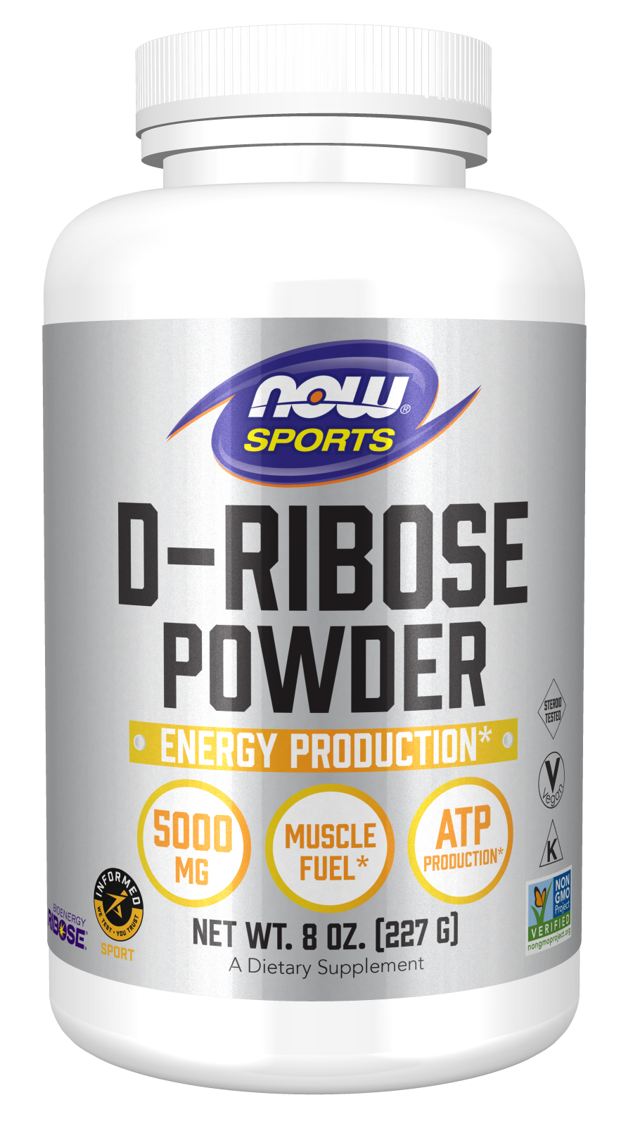 NOW | D-Ribose Pure Powder - 8oz