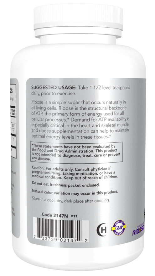 NOW | D-Ribose Pure Powder - 8oz