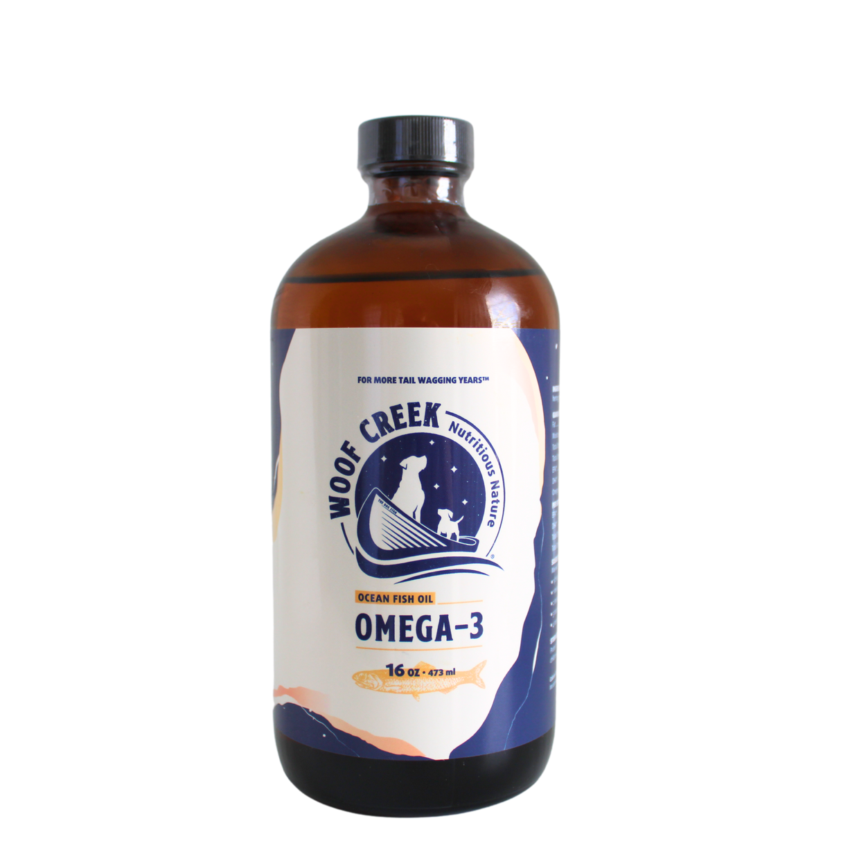 Woof Creek | Omega-3 Ocean Fish Oil, 16 oz. For Dogs + Cats
