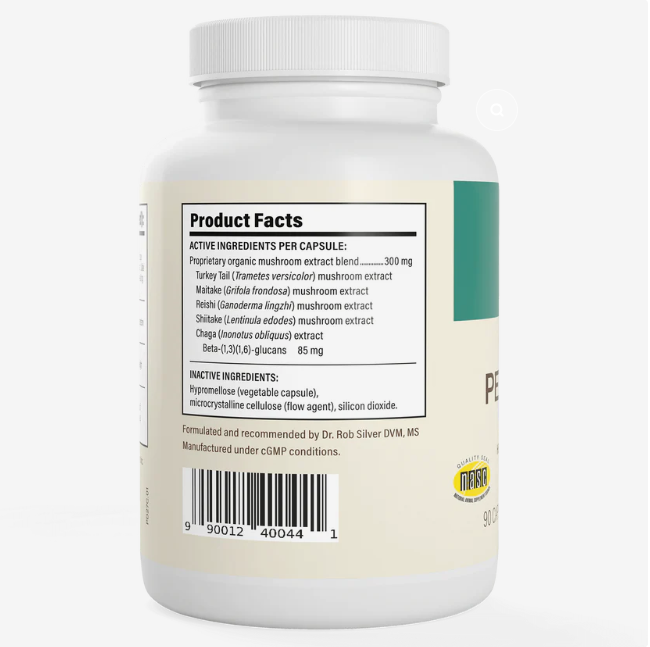 Real Mushrooms | 5 Defenders™ Organic Mushroom Blend Capsules for Pets - 90 Count