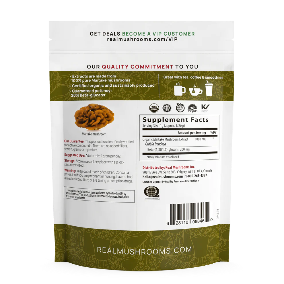 Real Mushrooms | Organic Maitake Mushroom Powder - 45g