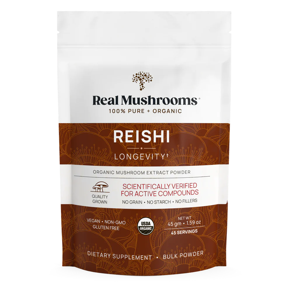 Real Mushrooms Organic Reishi Mushroom Powder – 45g