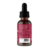 A 2oz Animal Essentials Seasonal Allergy Herbal Tonic comes in a brown glass dropper bottle with a black cap and a red label featuring white text detailing product facts, directions, and dosage for dogs and cats. Specially formulated to provide natural immune support for effective pet allergy relief, the barcode appears at the bottom of the label.