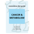 PDF cover titled Cancer Diet Guide from Solutions Pet Products by Chelsea Kent, Roxanne Stone, Dr. Doug Knueven, and Dr. Barbara Royal. Features a light blue background with simple goat line drawing. 