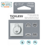 Tickless Home | Ultrasonic Dust Mite, Flea, & Tick Repellent for Dogs & Cats comes in packaging with icons of a dog, cat, pet bed, and insects. The package is labeled as Certified Plastic Neutral.