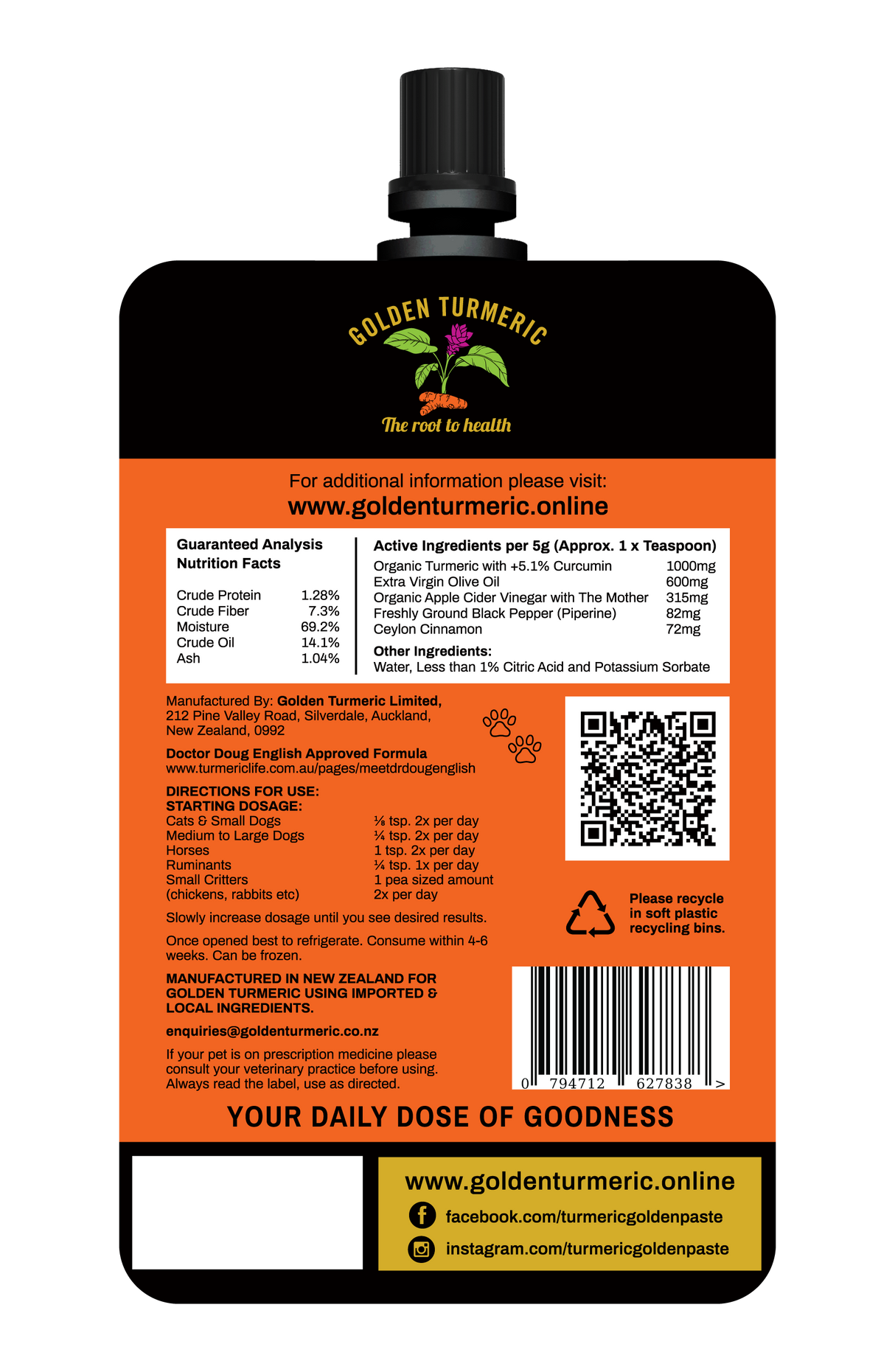 Turmeric Golden Paste for Pets