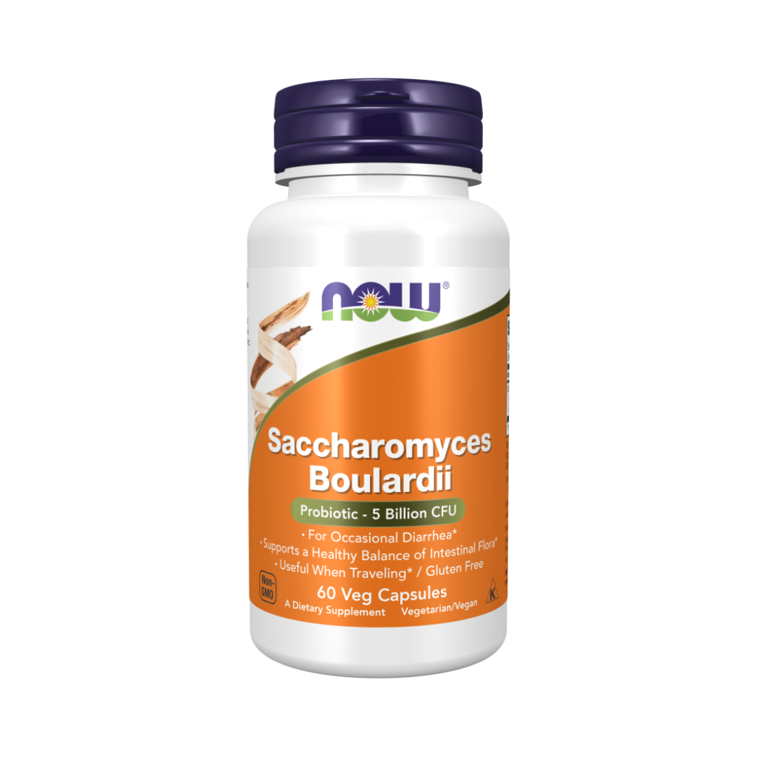 NOW | Saccharomyces Boulardii, 60 capsules