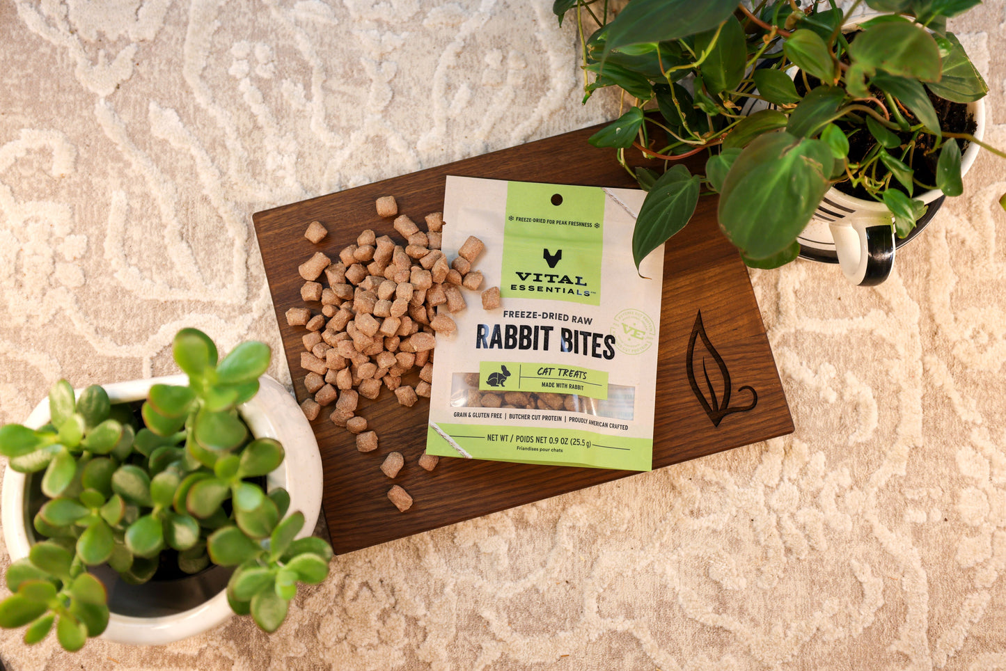 Vital Essentials Freeze-Dried Rabbit Bites - Treats for Cats