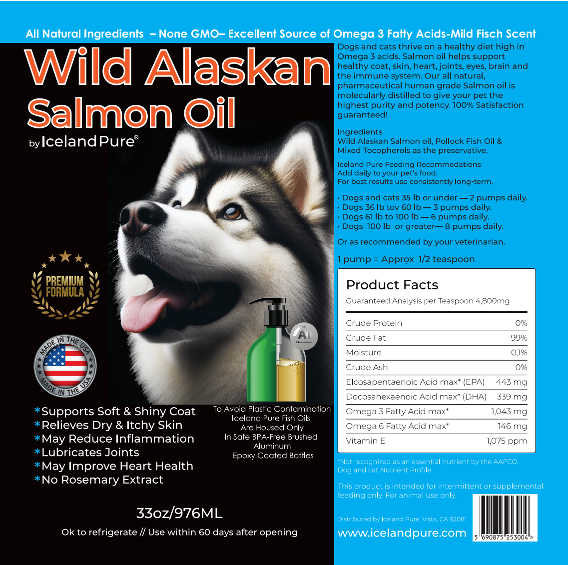 Iceland Pure | Wild Alaskan Salmon & Pollock Oil