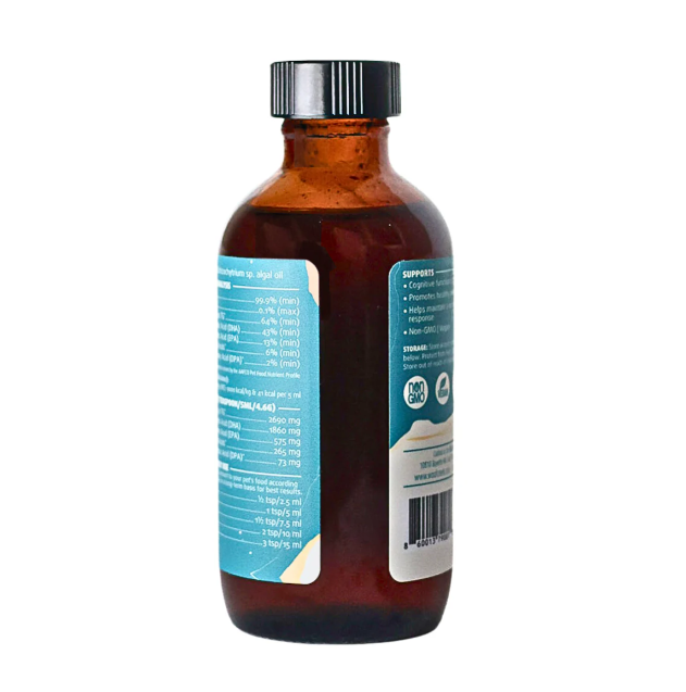 Woof Creek | Algal Omega Plant-Based Oil Topper, 4 oz. For Dogs + Cats