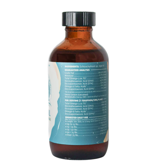 Woof Creek | Algal Omega Plant-Based Oil Topper, 4 oz. For Dogs + Cats