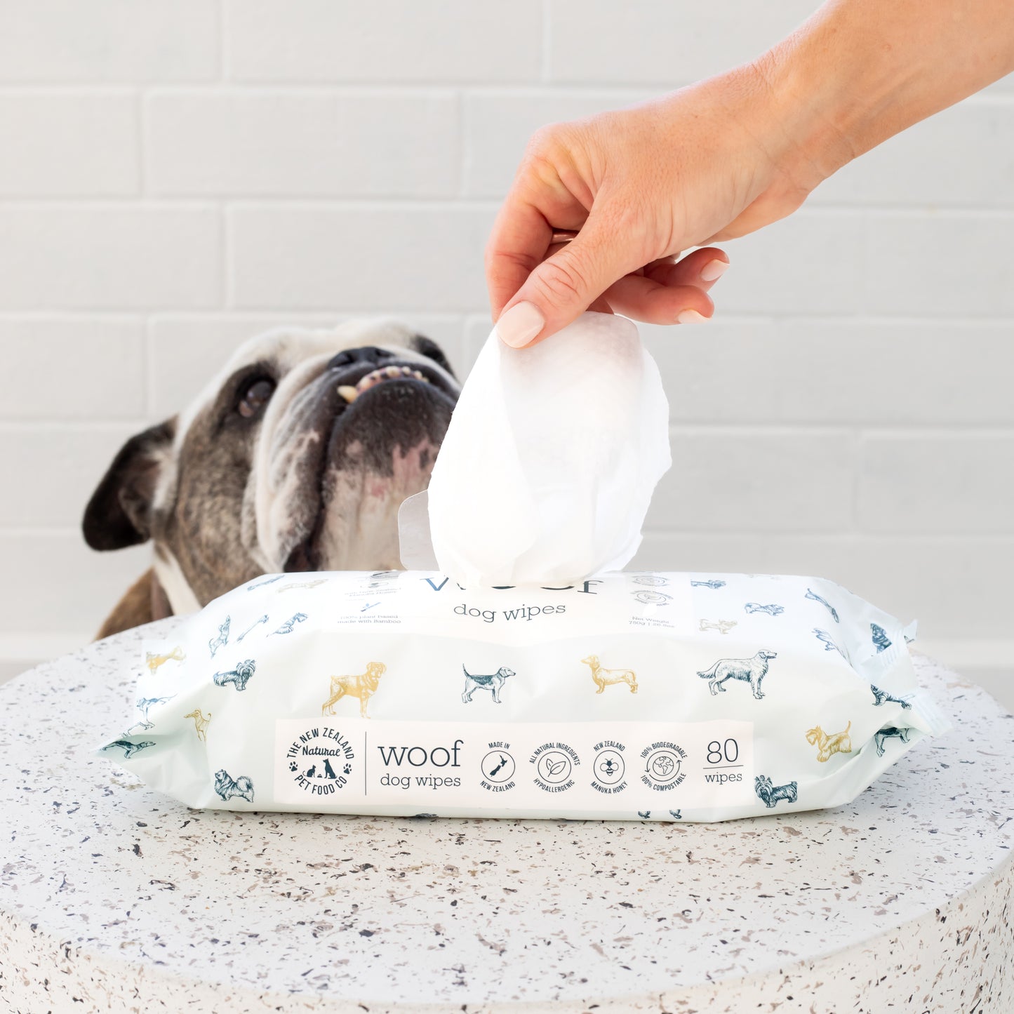 WOOF Manuka Honey Wipes