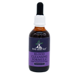 A brown bottle labeled Five Leaf Botanicals | Canine Kidney Health Program with a white cap and black dropper, set against a white background. This herbal supplement is specially formulated for canine kidney health and provides essential dog kidney support.
