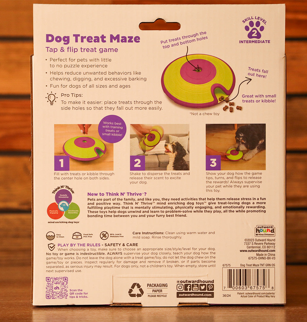 Nina Ottosson Dog Treat Maze Interactive Dog Toy