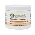 A white 2 oz (56.7 g) jar of Wholistic Organics | Immune Boost - Ester-C for dogs and cats, with green and orange labeling, offers daily immune support using Ester-C. Instructions for daily use are included on the jar.