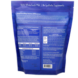 Blue bag of Shepherd Boy Farms | Fish Recipe for Cats - 14oz freeze-dried raw cat food with white text on the back displaying product information, feeding guidelines, guaranteed analysis, ingredients, and manufacturer details. This premium freeze-dried cat food is grain free and delivers high-quality nutrition for your feline companion.